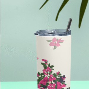 Stylish & Durable Floral Tumbler Bottle – Your Everyday Hydration Companion