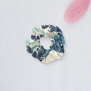 Female Sea Wave Printed Scrunchies
