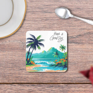 Beachy Vibe Square Coaster