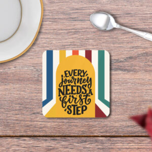 Motivation Quote Square Coaster