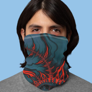 Neon Print Face Bandana (Unisex)