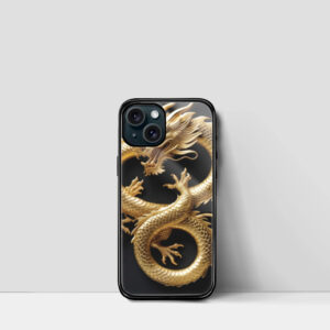 IPhone Golden Dragon Glass Case